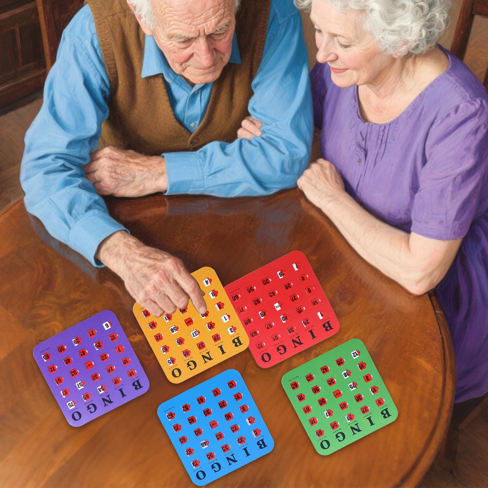 Party Games For Adults Large Group - 5 Tarjetas de Bingo con Letras