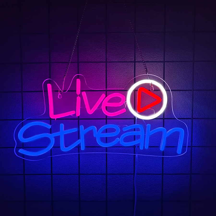 Party Games Stream - Letrero de neón LED para transmisión