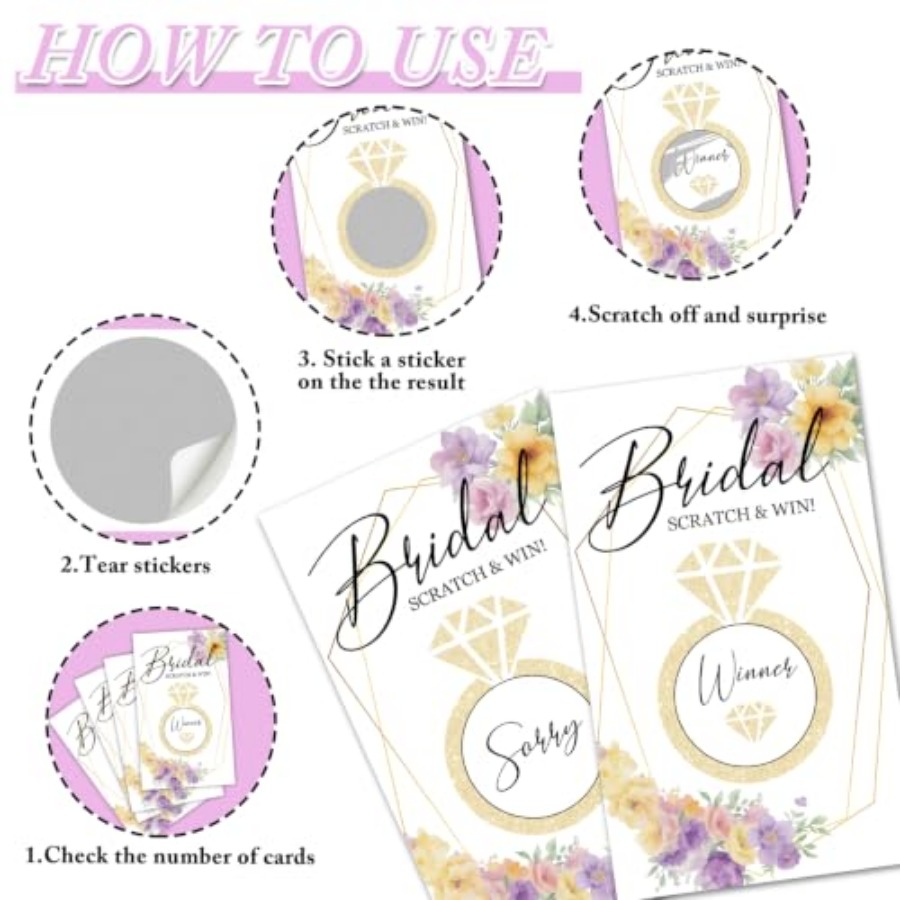 Juego de Raspar para Despedida - Party Games Bridal Shower reseña y precio
