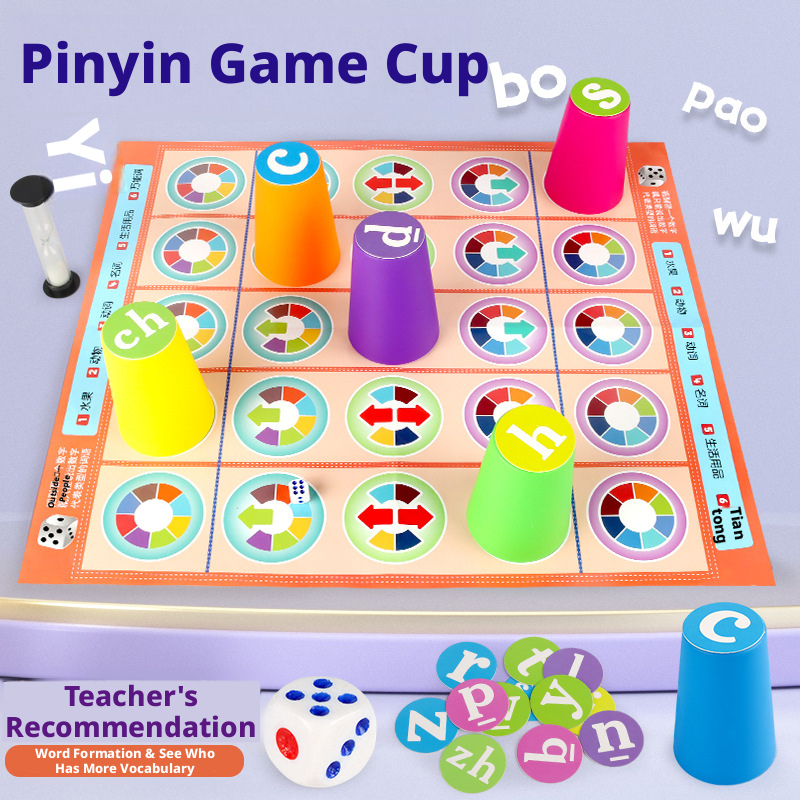 Juego de mesa chino Pinyin par - Party Games Kids Indoor reseña y precio