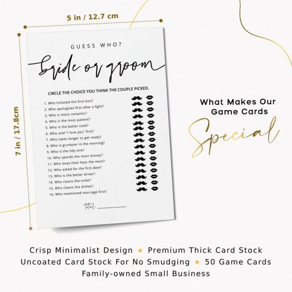 20 Tarjetas de Juego para Boda - Party Games Engagement reseña y precio