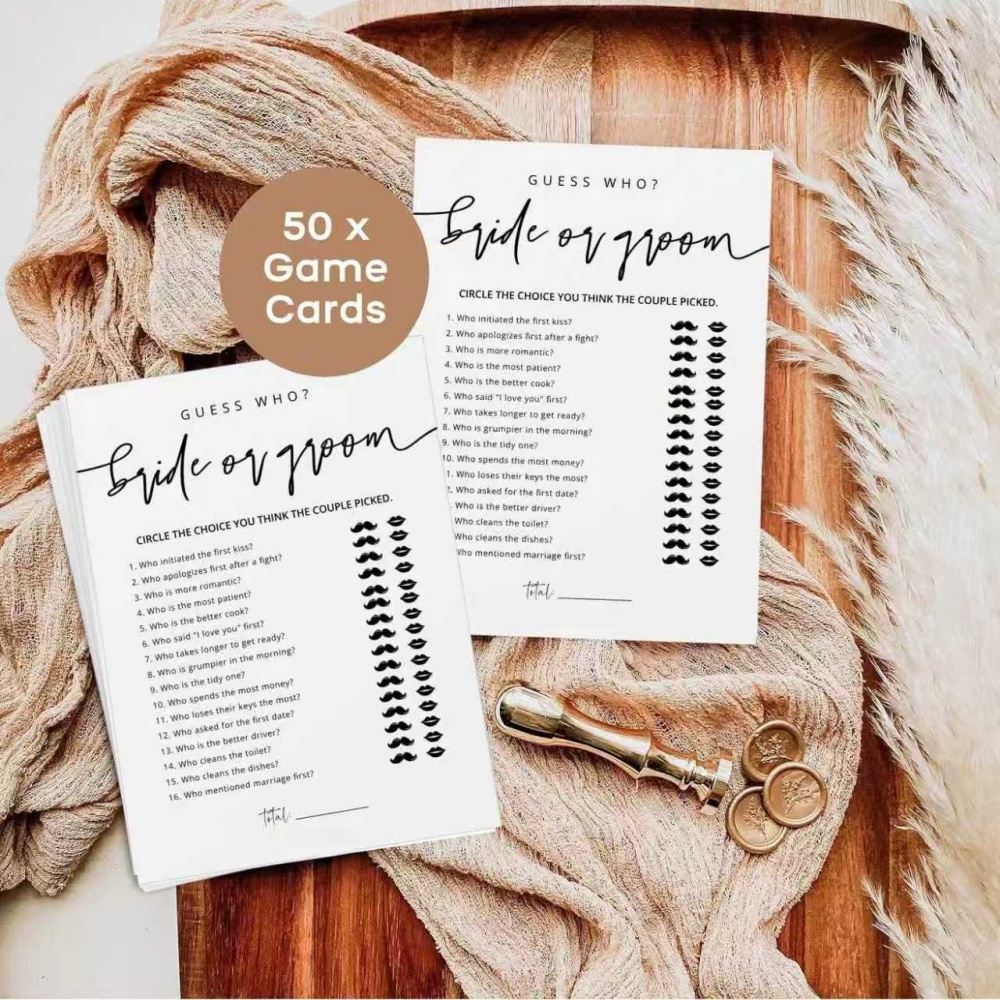 20 Tarjetas de Juego para Boda - Party Games Engagement reseña y precio