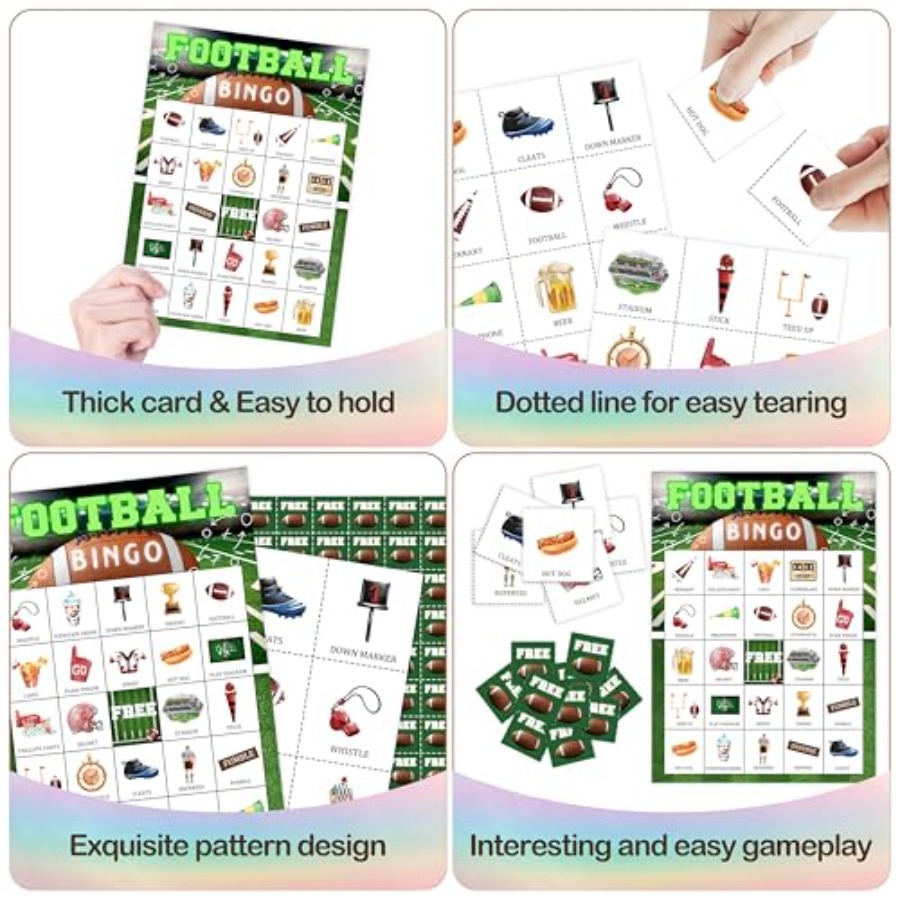 Tarjeta de juego de bingo para - Party Games For Adults Large Group reseña y precio